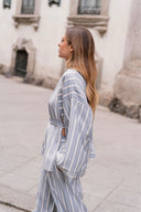 CAPRI KIMONO STRIPED